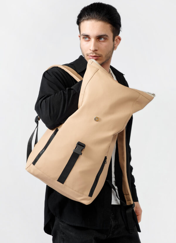 Мужской рюкзак роллтоп Sambag RollTop One бежевый