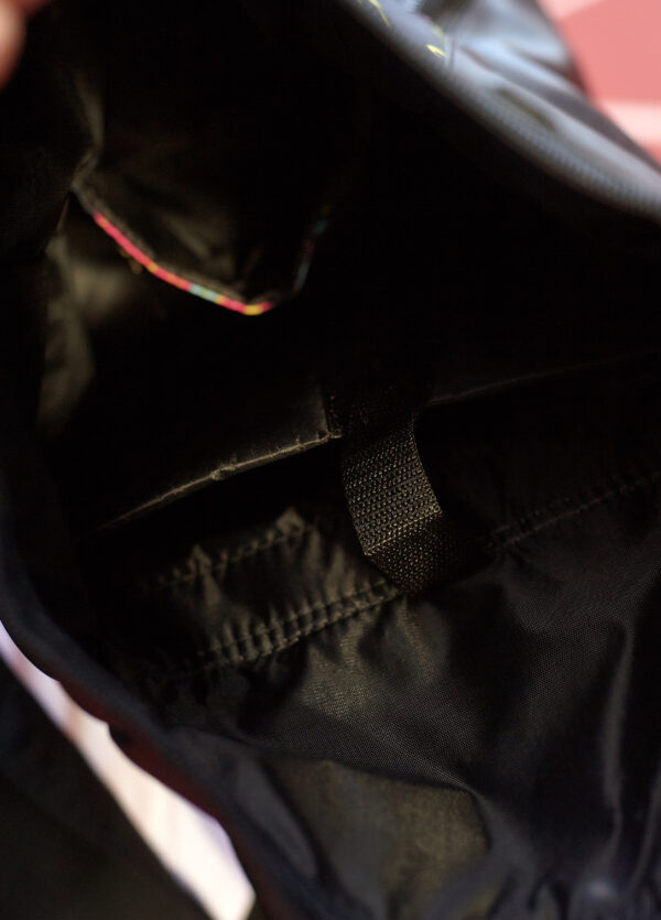 Рюкзак роллтоп чоловічий Sambag RollTop LZT чорний з принтом