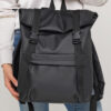 Рюкзак жіночий Sambag RollTop Milton чорний