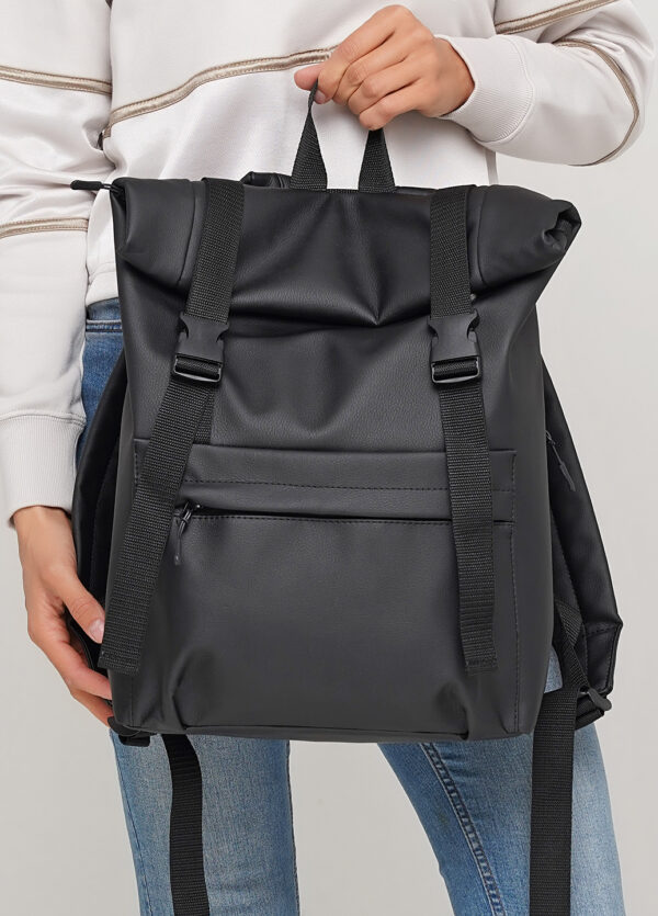 Рюкзак жіночий Sambag RollTop Milton чорний