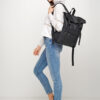 Рюкзак жіночий Sambag RollTop Milton чорний