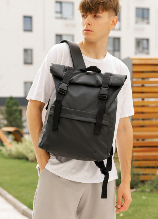 Рюкзак чоловічий Sambag RollTop Milton чорний