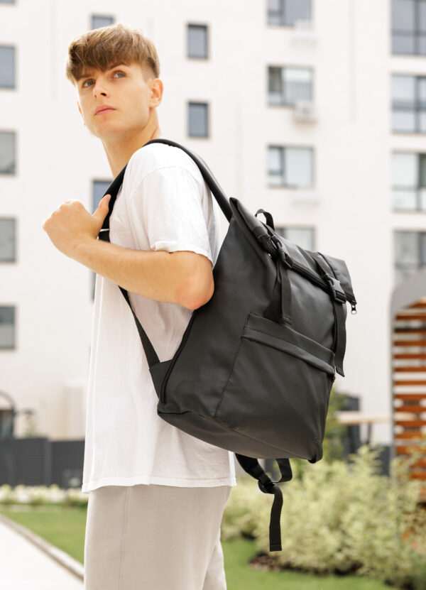 Рюкзак чоловічий Sambag RollTop Milton чорний