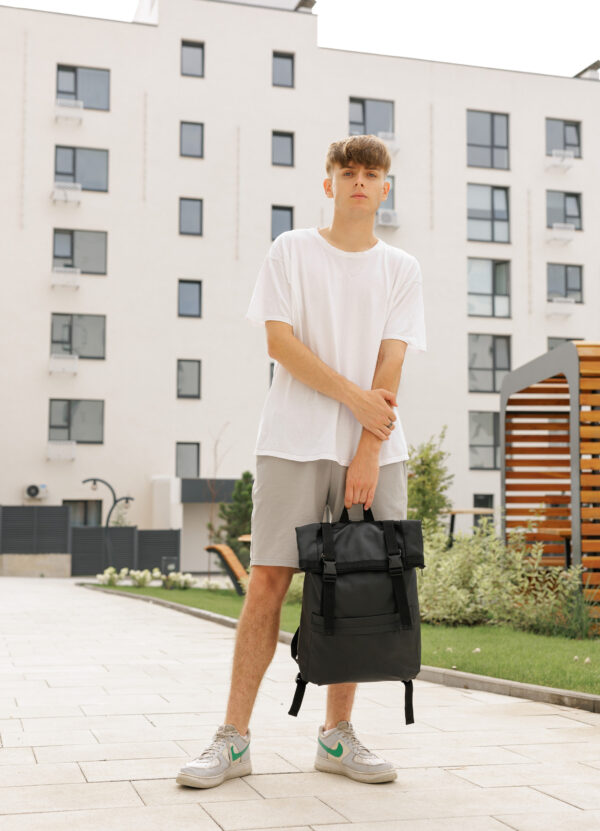 Рюкзак чоловічий Sambag RollTop Milton чорний