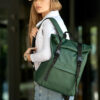 Женский рюкзак роллтоп Sambag RollTop Milton зеленый