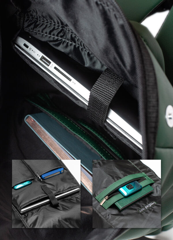 Женский рюкзак роллтоп Sambag RollTop Milton зеленый