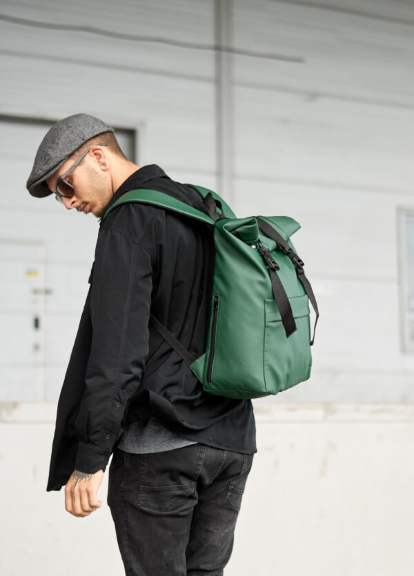 Мужской рюкзак роллтоп Sambag RollTop Milton зеленый