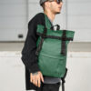 Мужской рюкзак роллтоп Sambag RollTop Milton зеленый