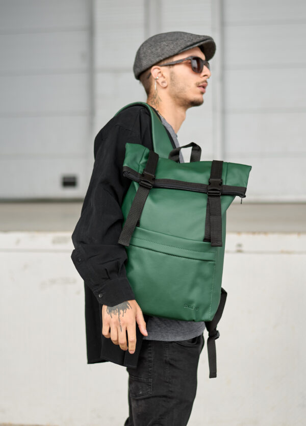 Мужской рюкзак роллтоп Sambag RollTop Milton зеленый