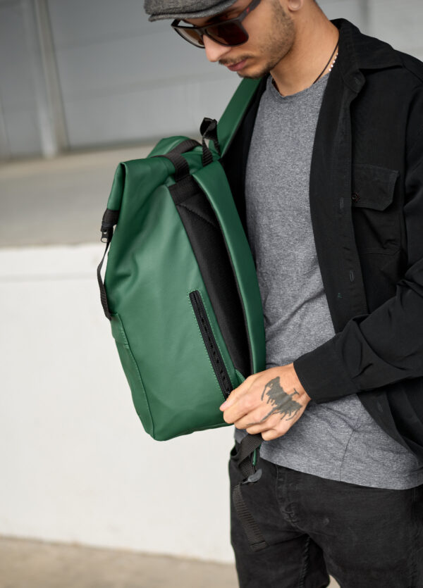 Мужской рюкзак роллтоп Sambag RollTop Milton зеленый