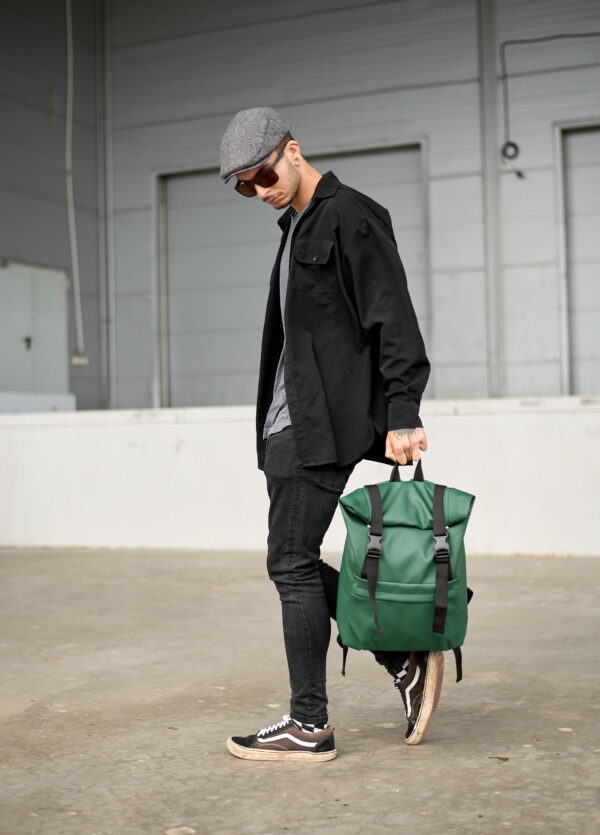 Мужской рюкзак роллтоп Sambag RollTop Milton зеленый