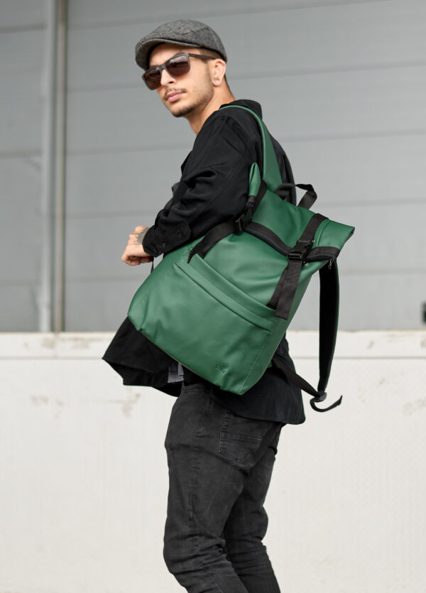Мужской рюкзак роллтоп Sambag RollTop Milton зеленый