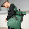 Мужской рюкзак роллтоп Sambag RollTop Milton зеленый