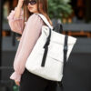 Женский рюкзак роллтоп Sambag RollTop Milton белый