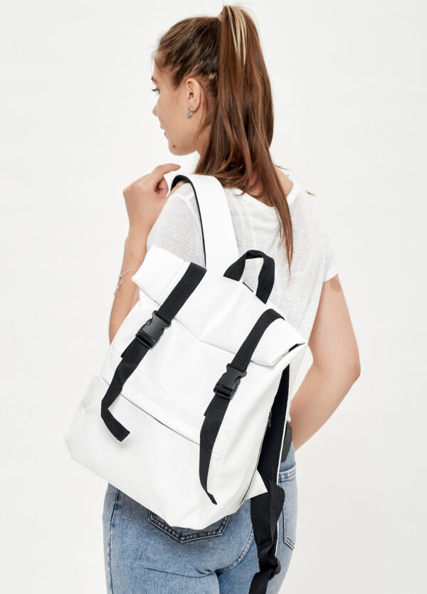 Женский рюкзак роллтоп Sambag RollTop Milton белый