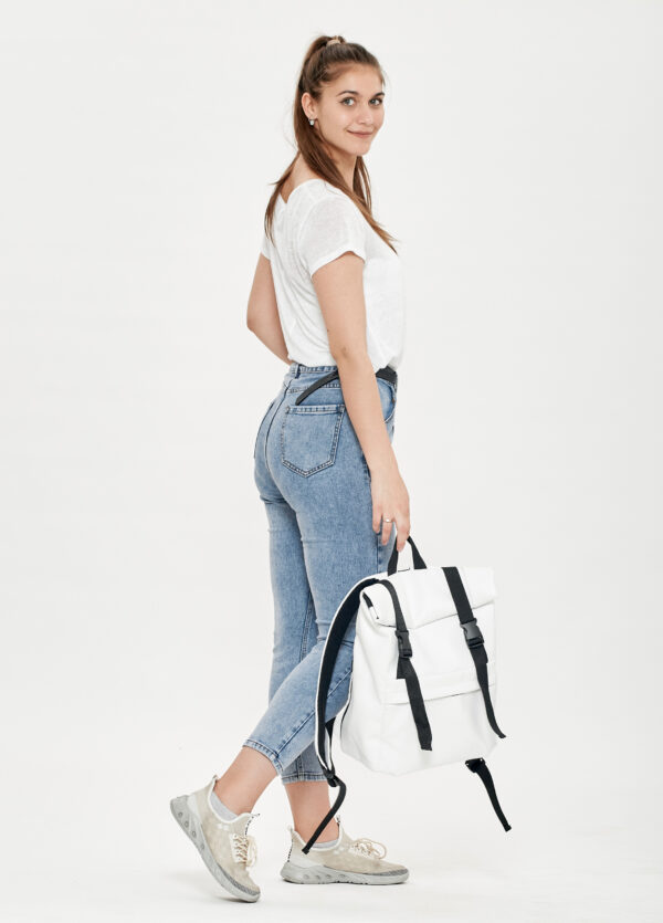 Женский рюкзак роллтоп Sambag RollTop Milton белый