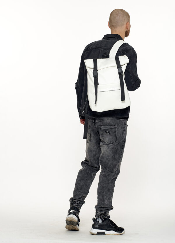 Мужской рюкзак роллтоп Sambag RollTop Milton белый