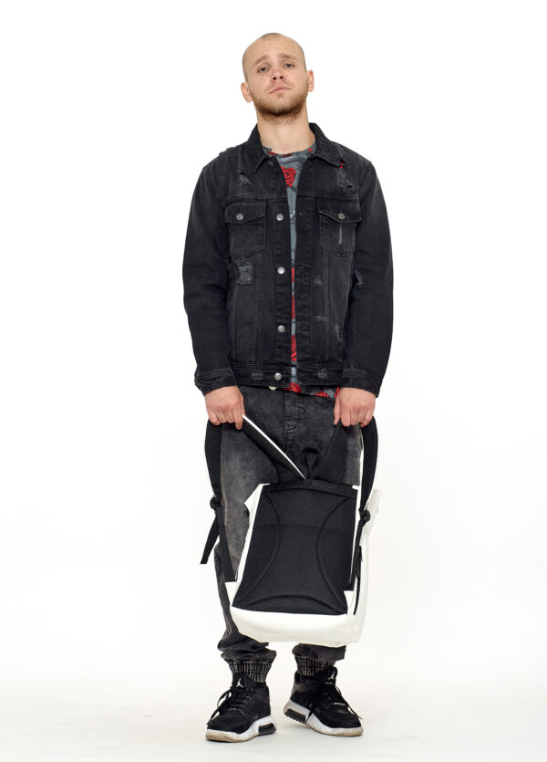 Мужской рюкзак роллтоп Sambag RollTop Milton белый