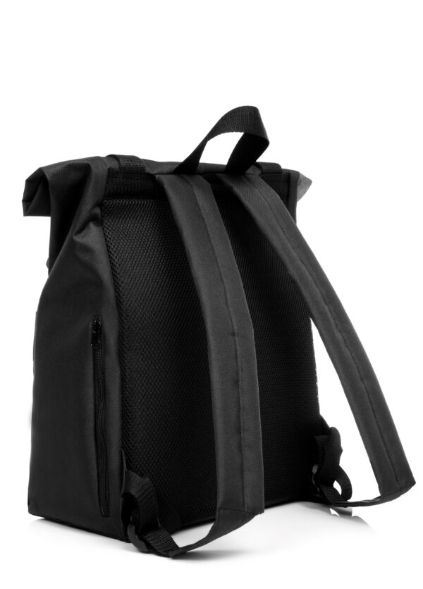 Мужской рюкзак Sambag RollTop Milton черный тканевый
