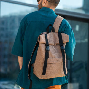 Мужской рюкзак роллтоп Sambag RollTop Milton коричневый