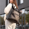 Рюкзак жіночий для ноутбука Sambag RollTop чорний