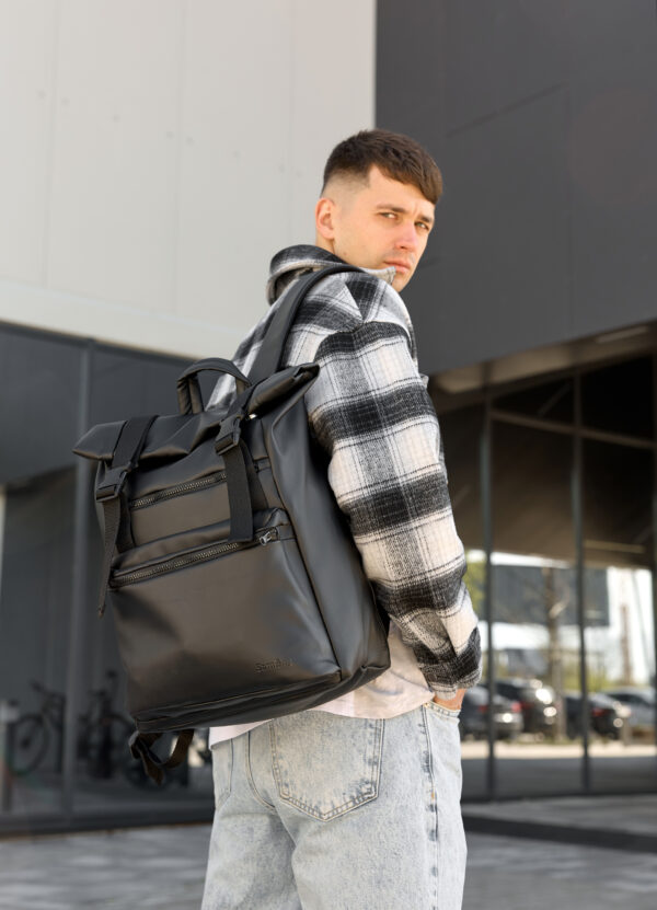 Рюкзак роллтоп чоловічий Sambag RollTop Zard чорний