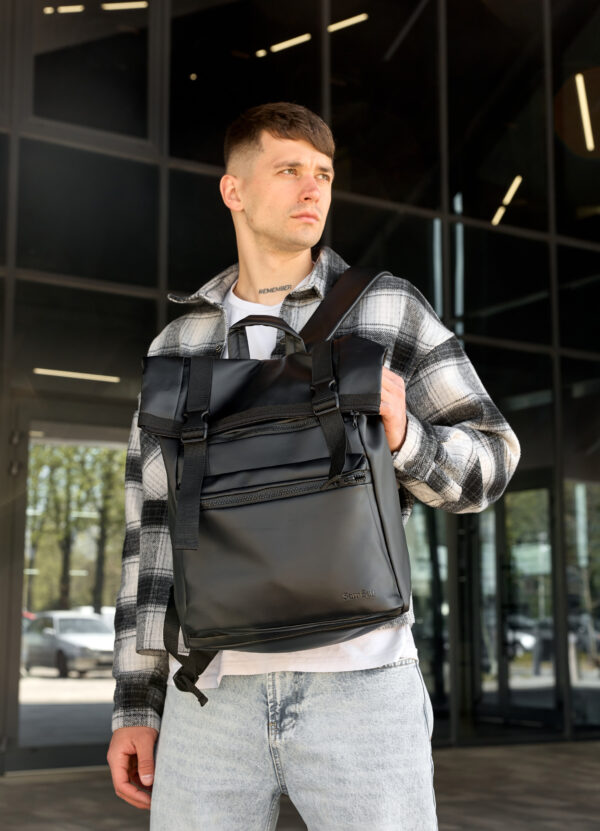 Рюкзак роллтоп чоловічий Sambag RollTop Zard чорний