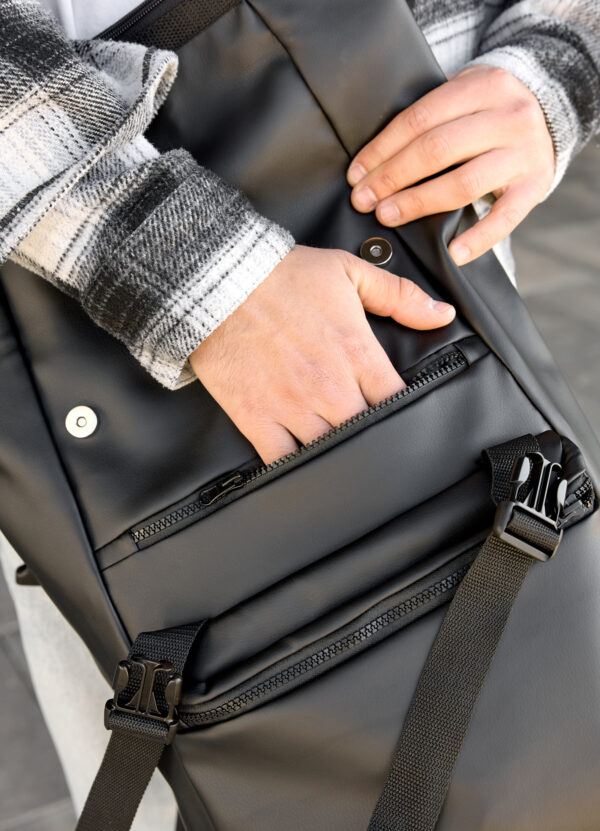 Рюкзак роллтоп чоловічий Sambag RollTop Zard чорний