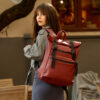 Рюкзак роллтоп жіночий для ноутбуку Sambag RollTop LTT бордо