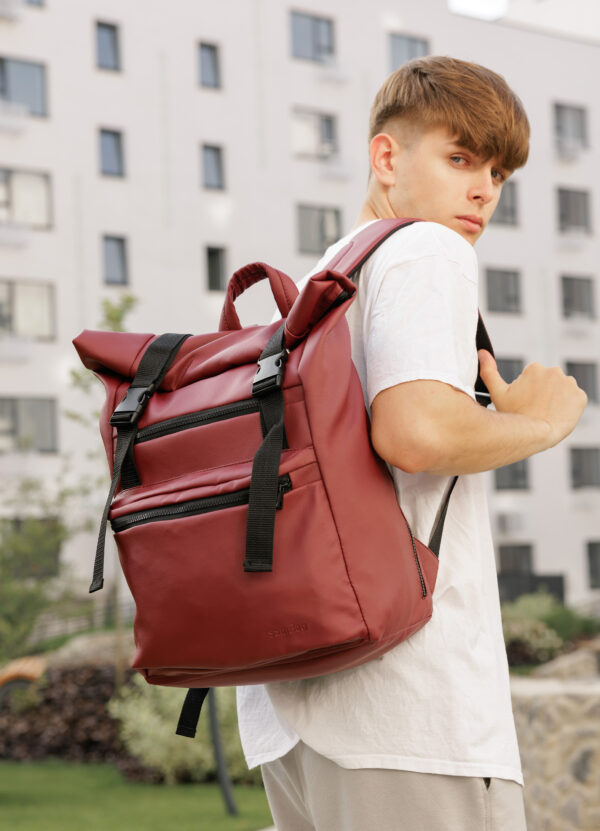 Мужской рюкзак роллтоп Sambag RollTop Zard бордовый