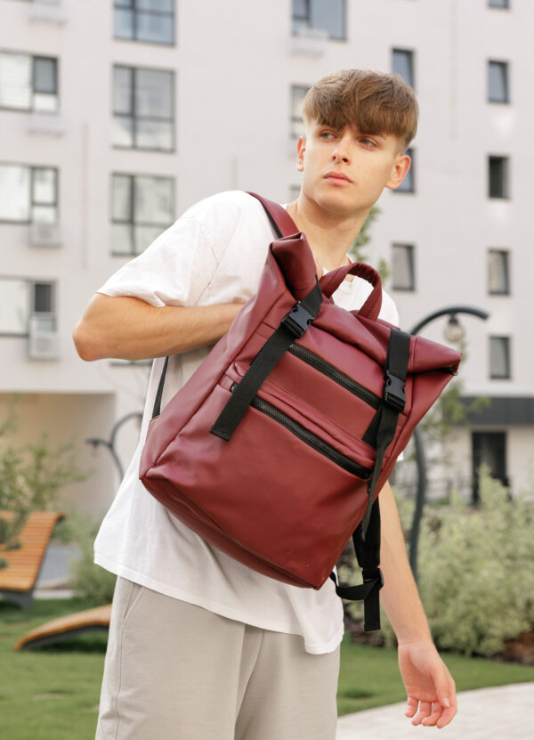 Мужской рюкзак роллтоп Sambag RollTop Zard бордовый