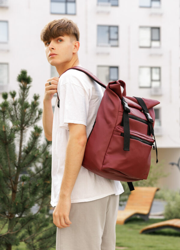 Мужской рюкзак роллтоп Sambag RollTop Zard бордовый