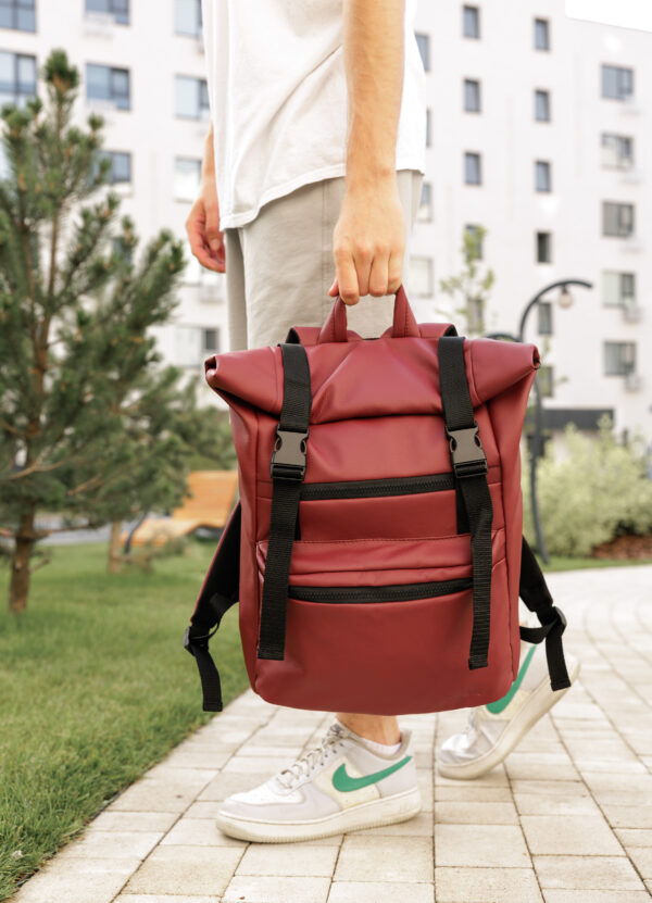 Мужской рюкзак роллтоп Sambag RollTop Zard бордовый
