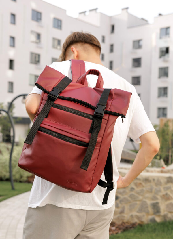 Мужской рюкзак роллтоп Sambag RollTop Zard бордовый