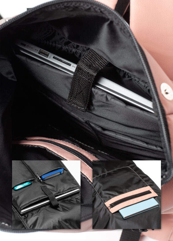 Женский рюкзак для ноутбука Sambag RollTop LTT пудровый