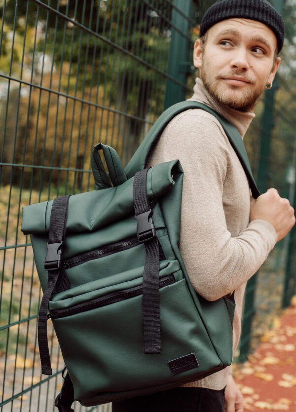 Мужской рюкзак роллтоп Sambag RollTop Zard зеленый