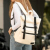 Женский рюкзак роллтоп для ноутбука Sambag RollTop LTT белый