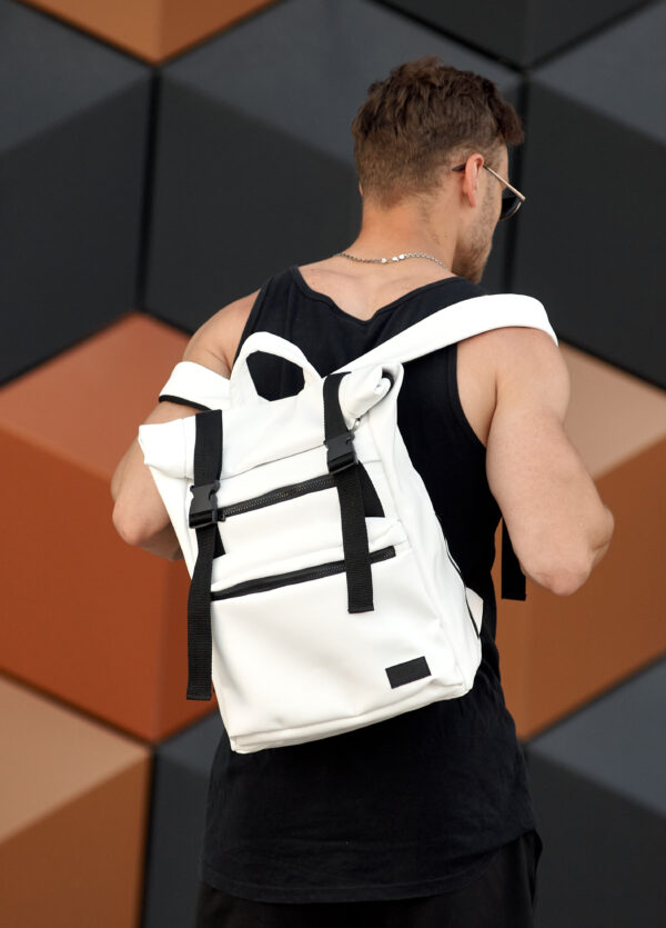 Мужской рюкзак роллтоп Sambag RollTop Zard белый