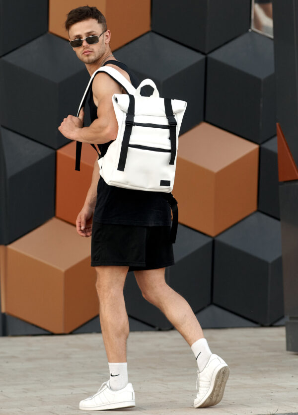 Мужской рюкзак роллтоп Sambag RollTop Zard белый
