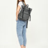Женский рюкзак роллтоп для ноутбука Sambag RollTop LTT графитовый