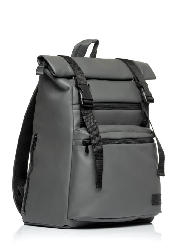 Женский рюкзак роллтоп для ноутбука Sambag RollTop LTT графитовый