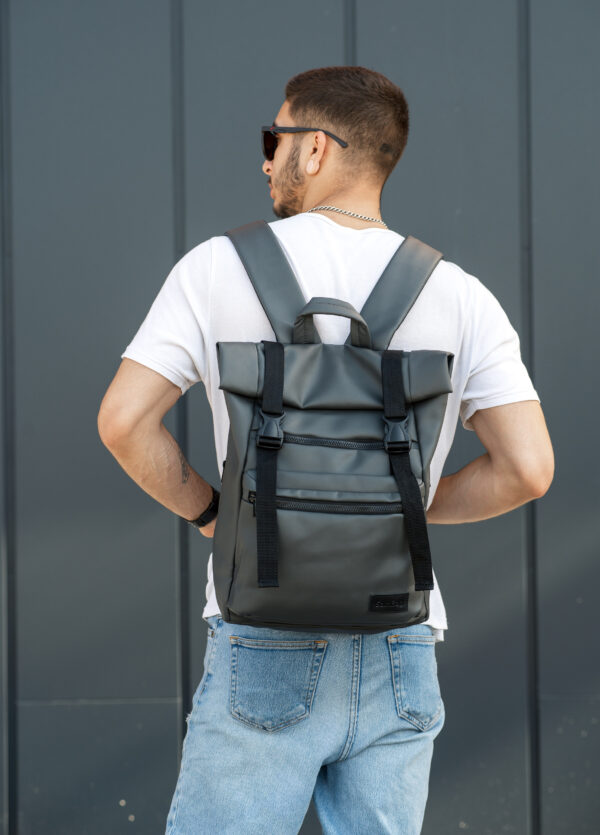 Мужской рюкзак роллтоп Sambag RollTop Zard графитовый
