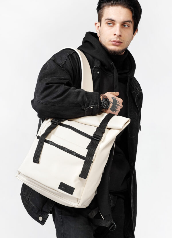 Рюкзак чоловічий Sambag RollTop Zard молочний