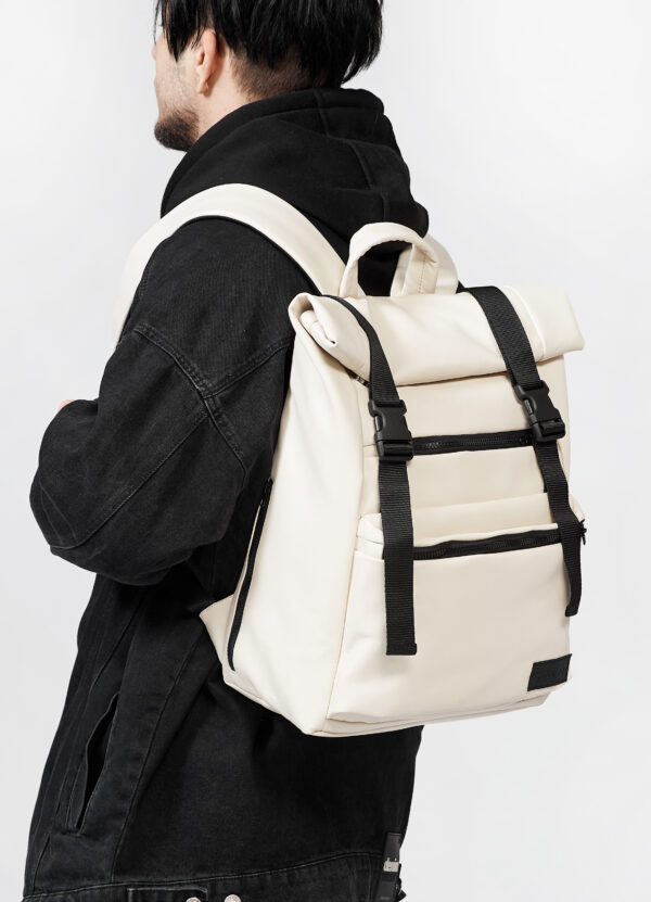 Рюкзак чоловічий Sambag RollTop Zard молочний