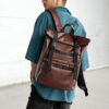 Мужской рюкзак роллтоп Sambag RollTop Zard шоколадный