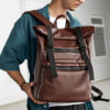 Мужской рюкзак роллтоп Sambag RollTop Zard шоколадный