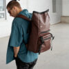 Мужской рюкзак роллтоп Sambag RollTop Zard шоколадный