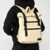 Рюкзак роллтоп жіночий для ноутбука Sambag RollTop молочний