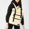 Рюкзак роллтоп жіночий для ноутбука Sambag RollTop молочний