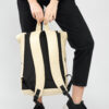 Рюкзак роллтоп жіночий для ноутбука Sambag RollTop молочний